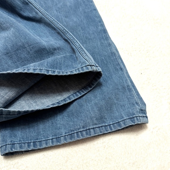 Doen sz 23 Blue Wide Leg Jeans Pants High Waist Cotton - Picture 10 of 11